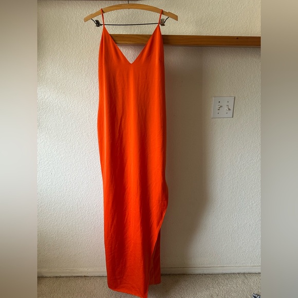 NBD Revolve Mona Silky Gown in Orange Size Small - Picture 5 of 10
